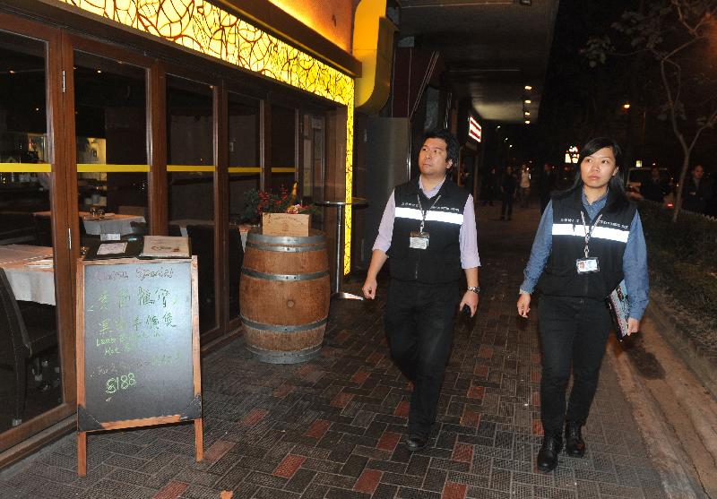 TCIs conduct inspections at bars.