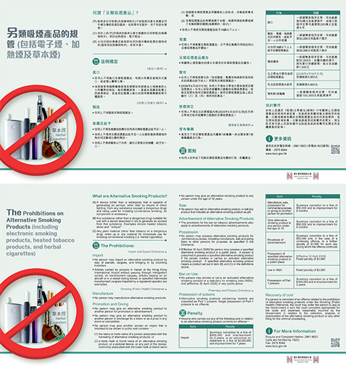 另類吸煙的規管(包括電子煙、加熱煙及草本煙)
